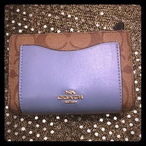 Coach medium corner zip wallet & snap